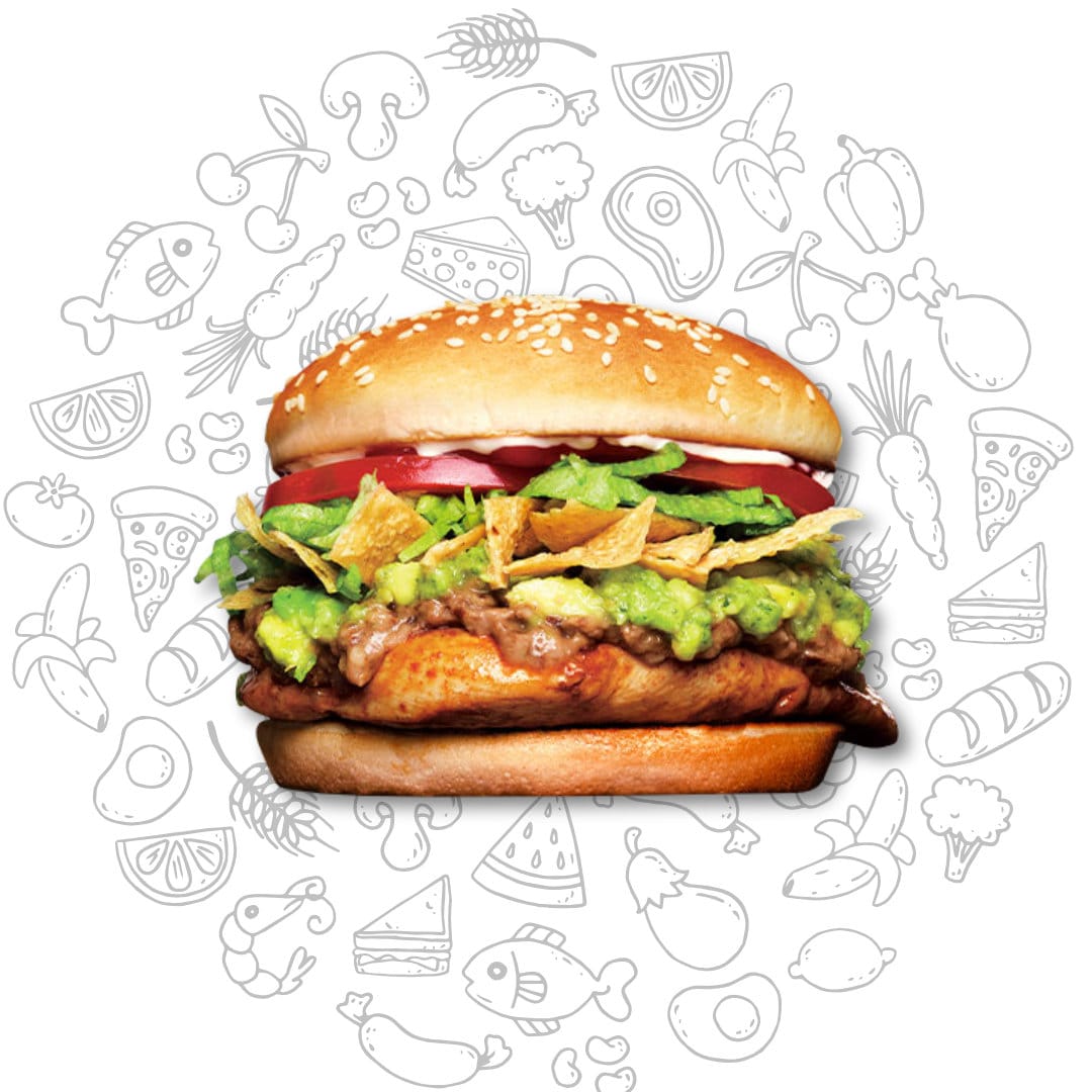 Hamburguesa Pollo Guacamole