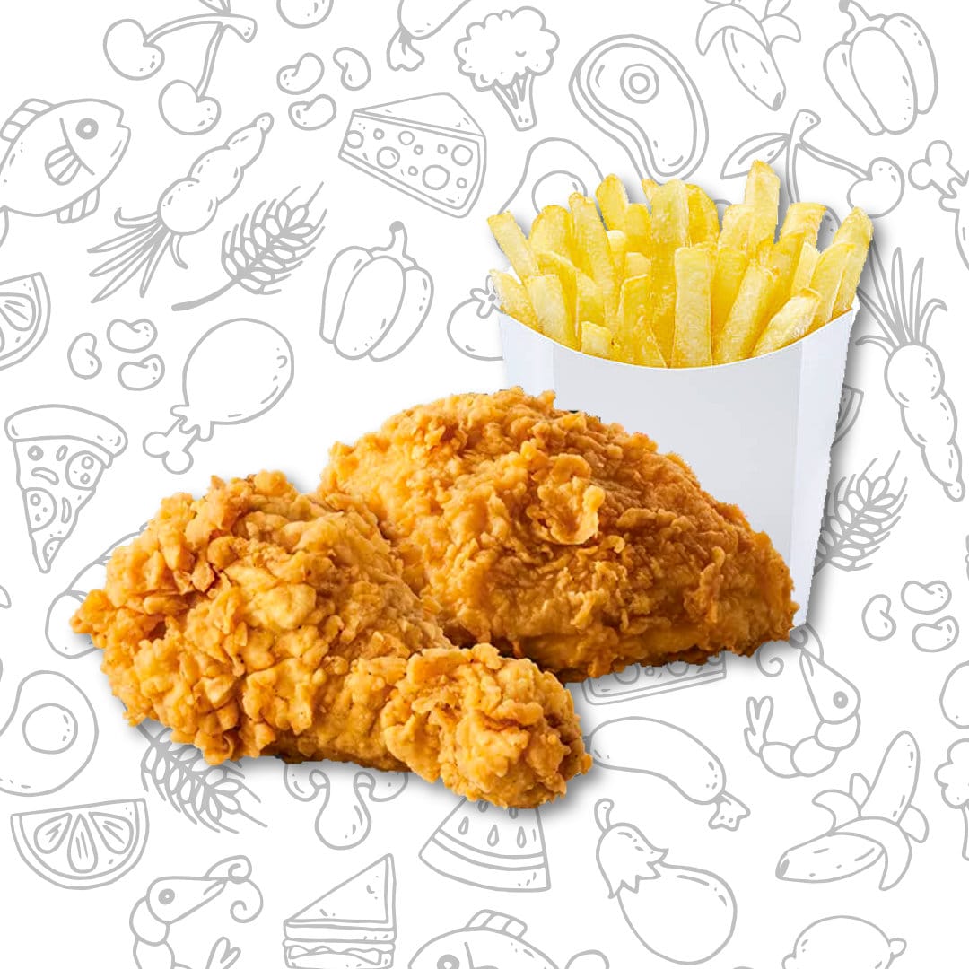 Colación 1/4 truto Crispy + papas