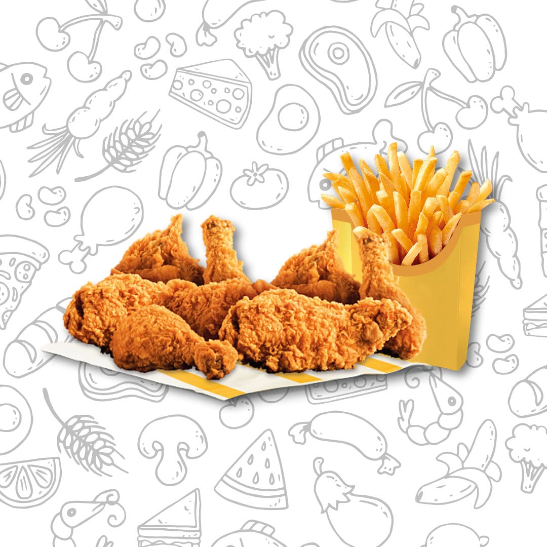 Promo pollo entero Crispy + papas familiar