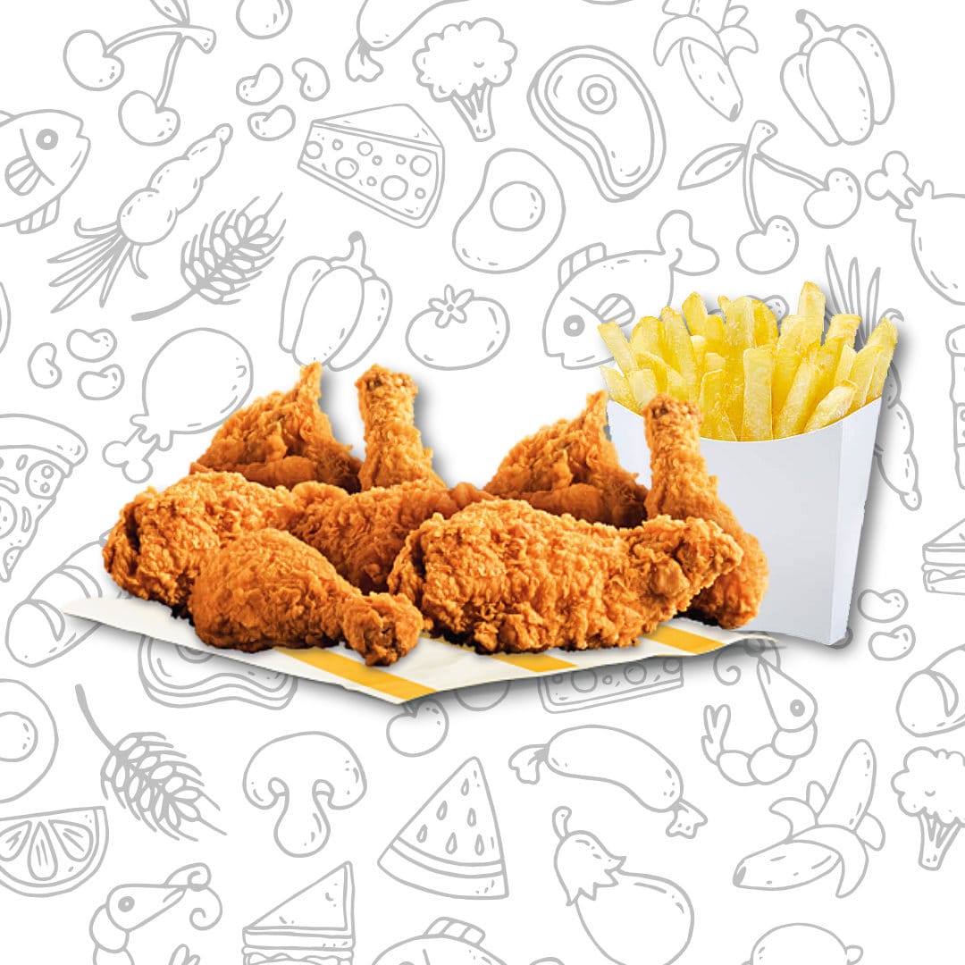Promo pollo entero Crispy + papas grande